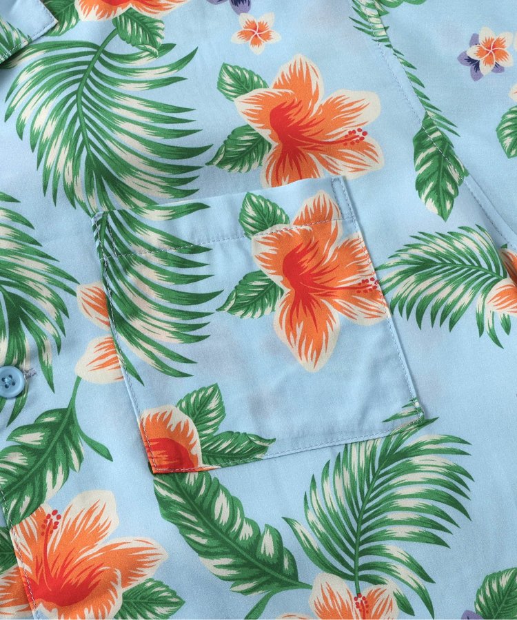 【連衣裙】度假風夏威夷襯衫成人