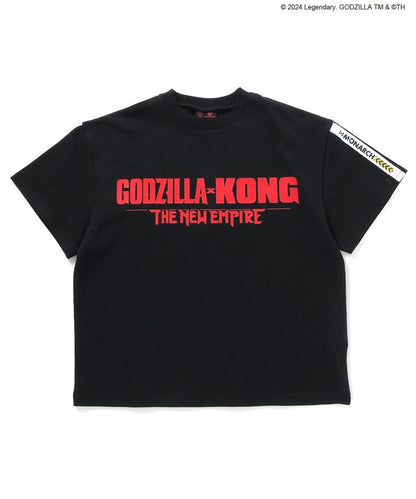 【哥斯拉x金剛 新帝國】印花寬鬆T恤