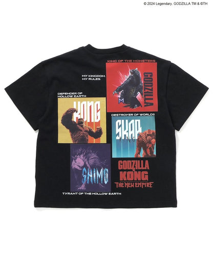 【哥斯拉x金剛 新帝國】印花寬鬆T恤