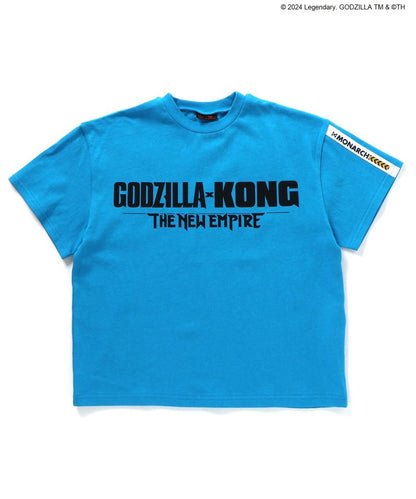 【哥斯拉x金剛 新帝國】印花寬鬆T恤