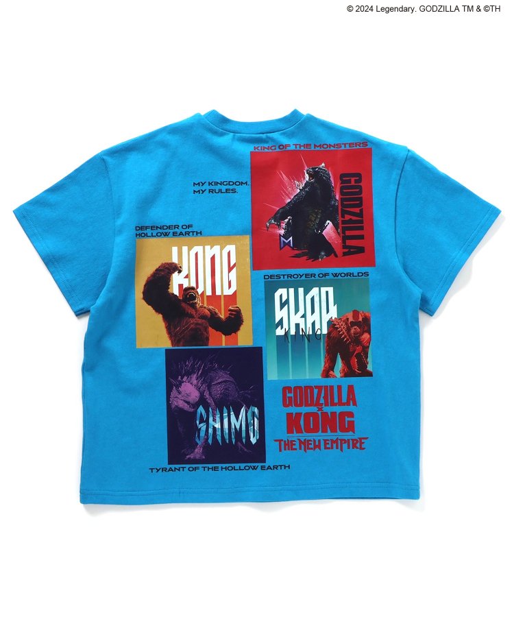 【哥斯拉x金剛 新帝國】印花寬鬆T恤