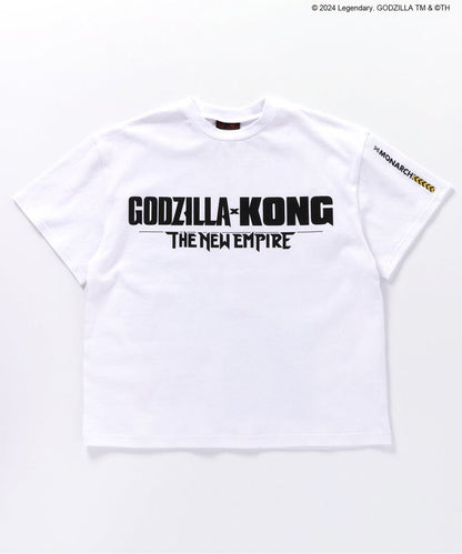 【哥斯拉x金剛 新帝國】印花寬鬆T恤