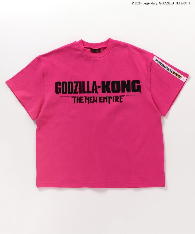 【哥斯拉x金剛 新帝國】印花寬鬆T恤