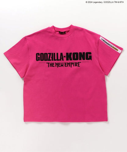 【哥斯拉x金剛 新帝國】印花寬鬆T恤
