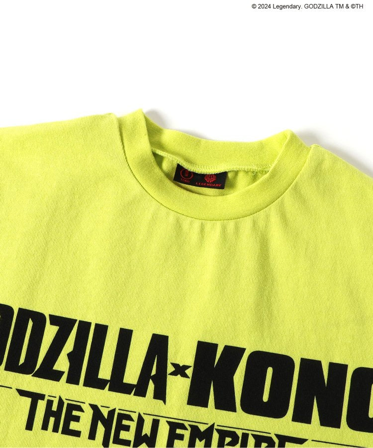 【哥斯拉x金剛 新帝國】印花寬鬆T恤
