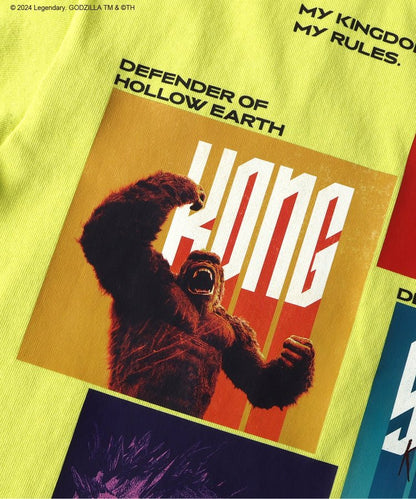 【哥斯拉x金剛 新帝國】印花寬鬆T恤