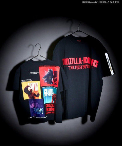 【哥斯拉x金剛 新帝國】印花寬鬆T恤成人