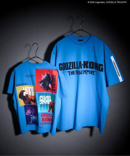 【哥斯拉x金剛 新帝國】印花寬鬆T恤