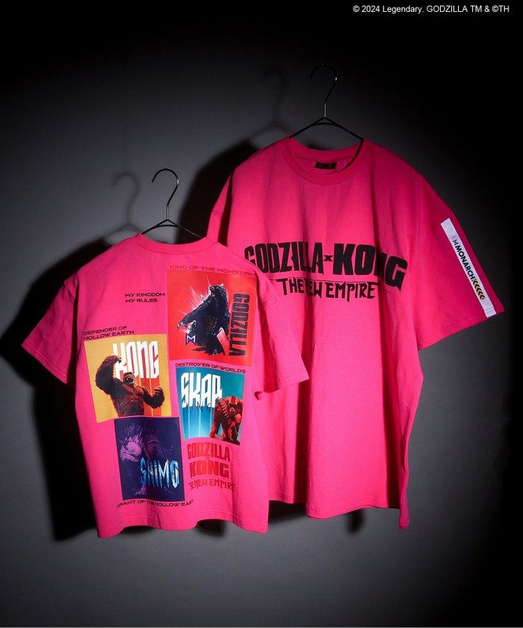 【哥斯拉x金剛 新帝國】印花寬鬆T恤成人