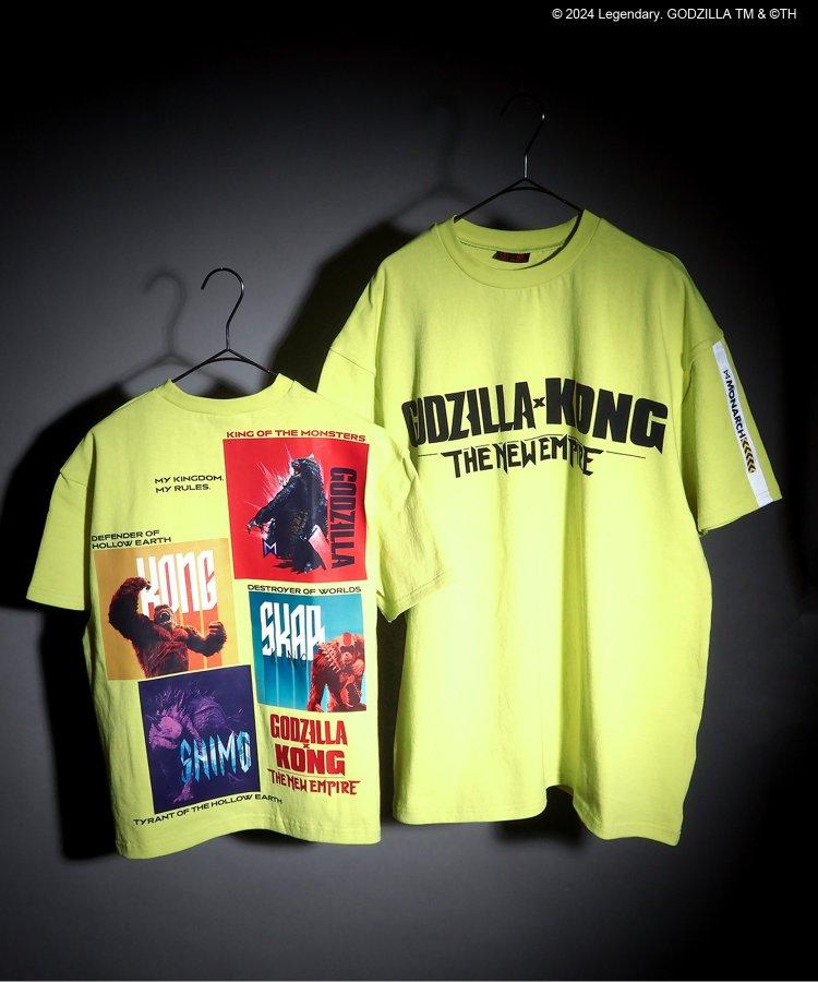 【哥斯拉x金剛 新帝國】印花寬鬆T恤成人