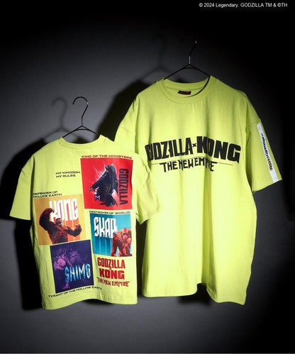 【哥斯拉x金剛 新帝國】印花寬鬆T恤成人
