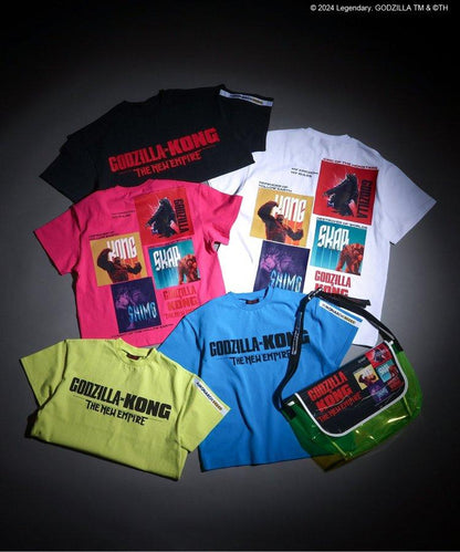 【哥斯拉x金剛 新帝國】印花寬鬆T恤成人