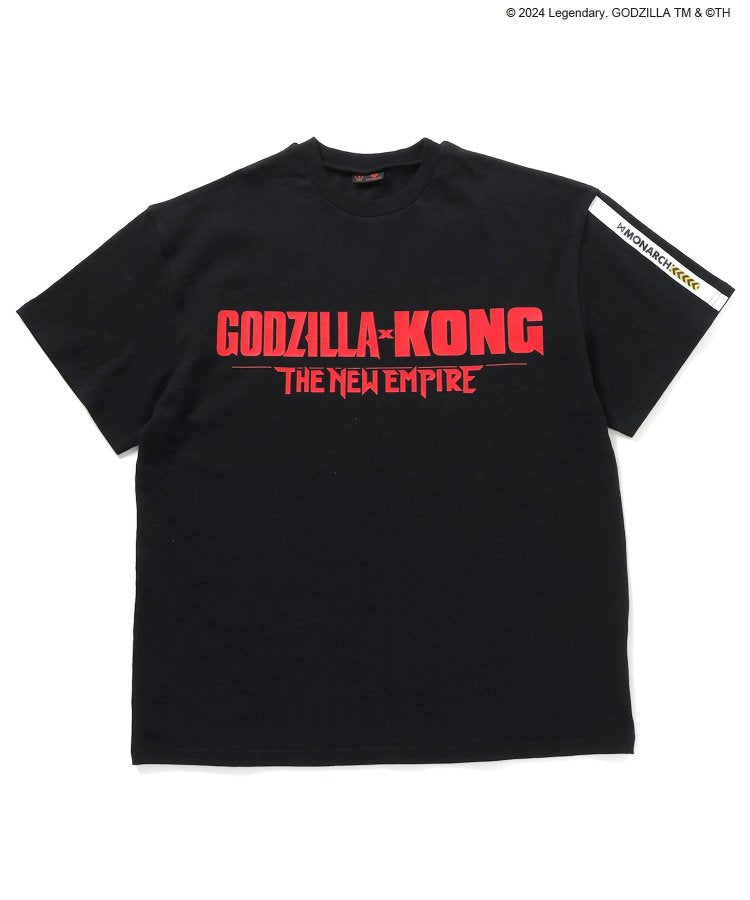 【哥斯拉x金剛 新帝國】印花寬鬆T恤成人