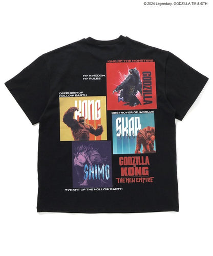 【哥斯拉x金剛 新帝國】印花寬鬆T恤成人
