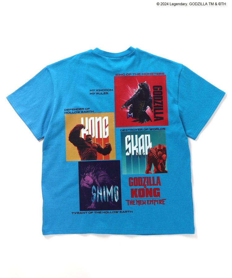 【哥斯拉x金剛 新帝國】印花寬鬆T恤成人