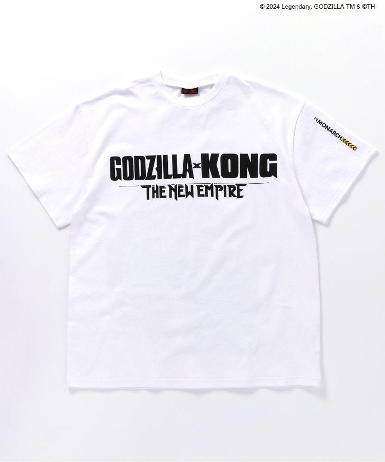 【哥斯拉x金剛 新帝國】印花寬鬆T恤成人