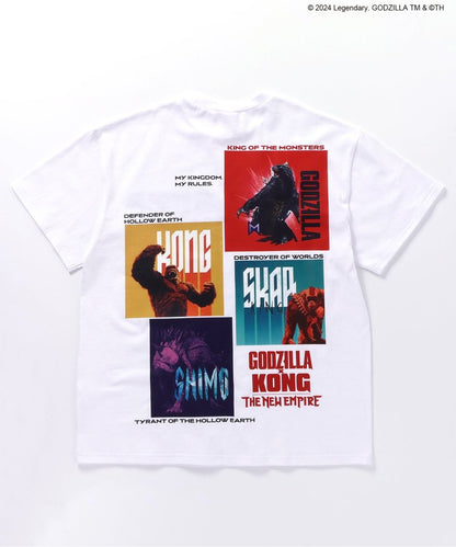 【哥斯拉x金剛 新帝國】印花寬鬆T恤成人