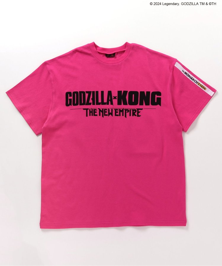 【哥斯拉x金剛 新帝國】印花寬鬆T恤成人