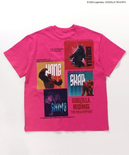 【哥斯拉x金剛 新帝國】印花寬鬆T恤成人