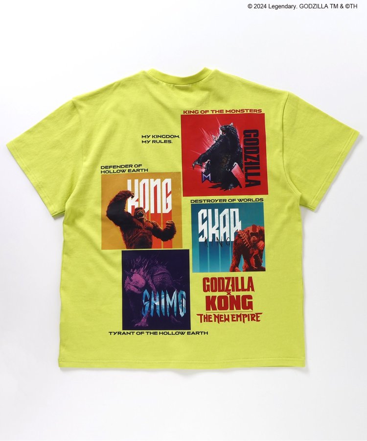 【哥斯拉x金剛 新帝國】印花寬鬆T恤成人