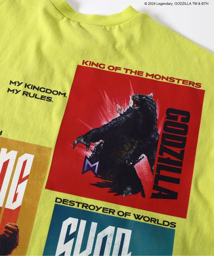 【哥斯拉x金剛 新帝國】印花寬鬆T恤成人