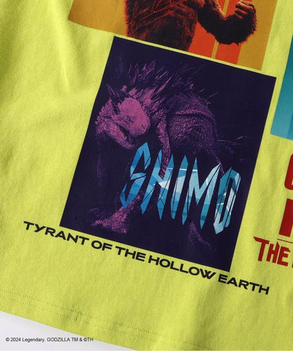 【哥斯拉x金剛 新帝國】印花寬鬆T恤成人