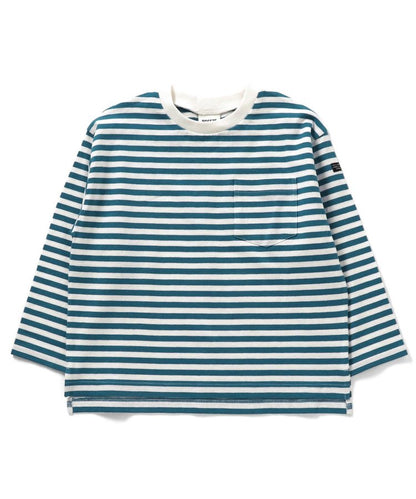 專屬 橫條紋和純色長袖T恤