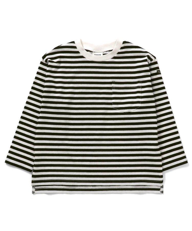 專屬 橫條紋和純色長袖T恤
