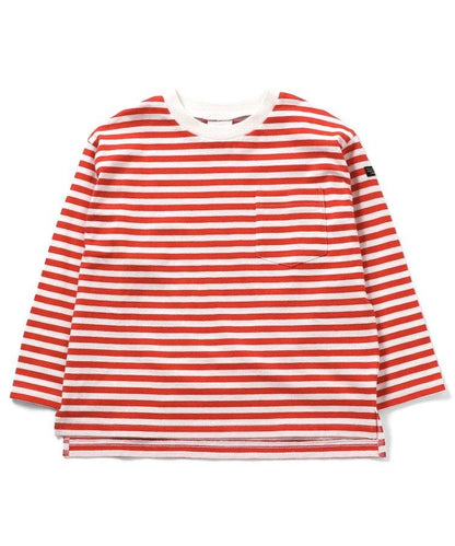 專屬 橫條紋和純色長袖T恤