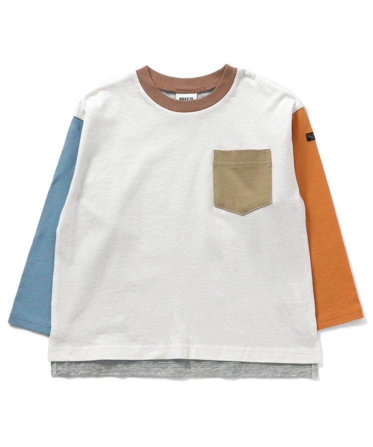 專屬 橫條紋和純色長袖T恤