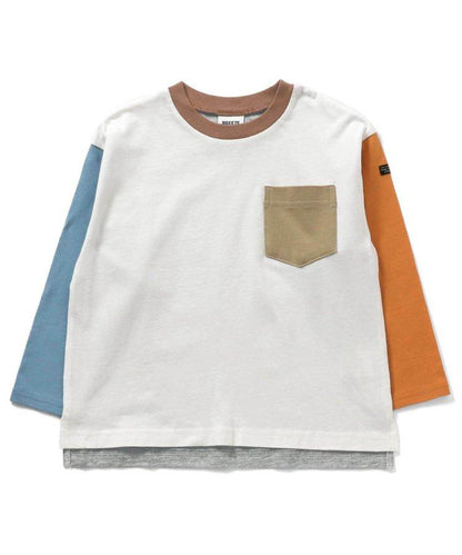 專屬 橫條紋和純色長袖T恤