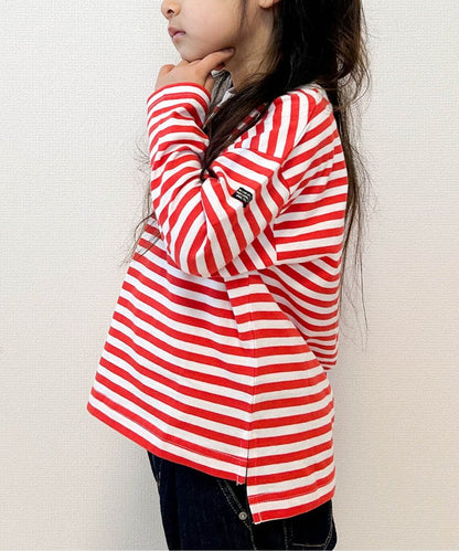 專屬 橫條紋和純色長袖T恤