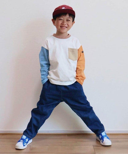 專屬 橫條紋和純色長袖T恤