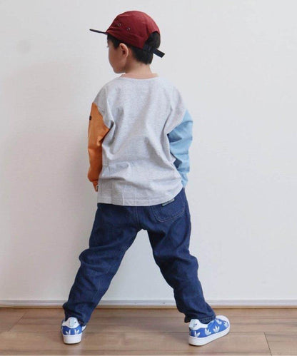 專屬 橫條紋和純色長袖T恤