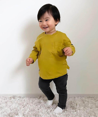 專屬 橫條紋和純色長袖T恤