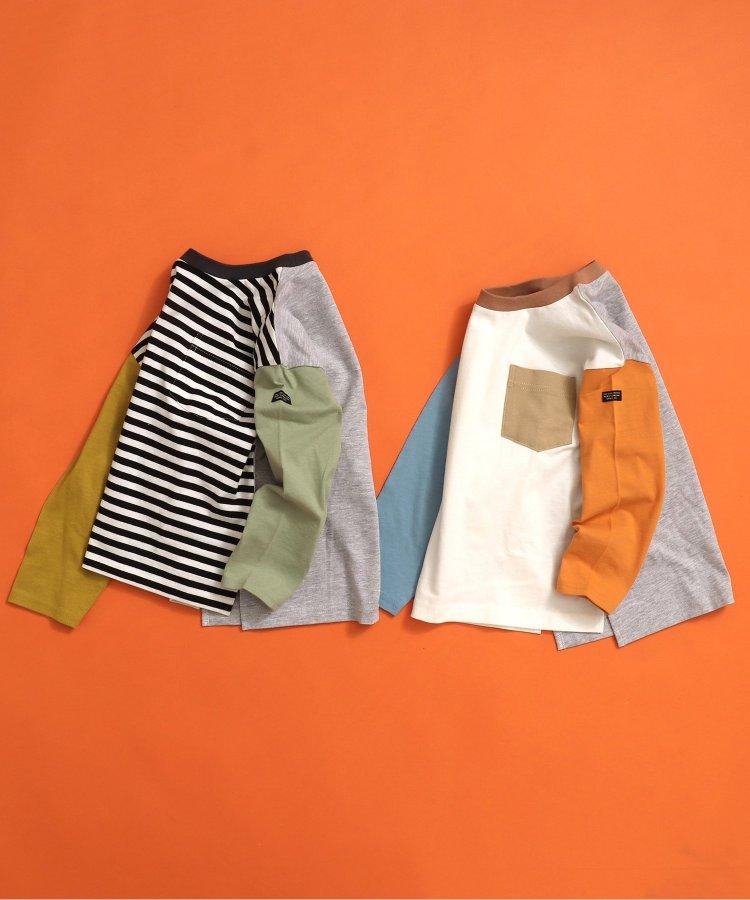 專屬 橫條紋和純色長袖T恤