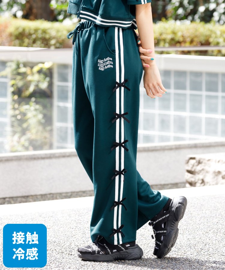 【ACTIVE】【冰感觸】【套裝】蝴蝶結直筒褲