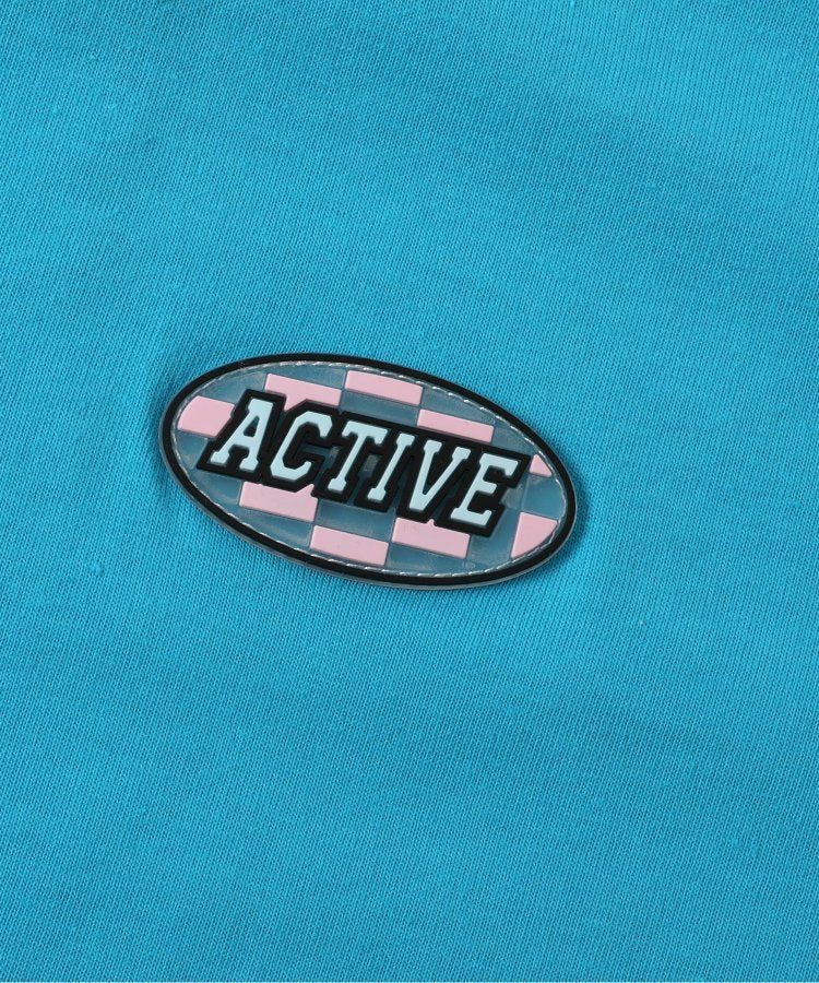 【ACTIVE】【冰感觸感】閃亮Logo圖案露肩T-shirt