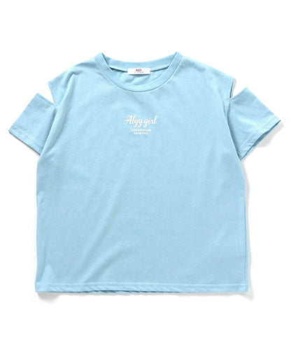 【冰感觸覺】動物圖案露肩T-shirt
