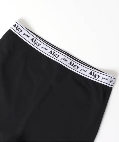 標誌橡膠1/4長度緊身褲