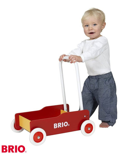BRIO 手推車紅色