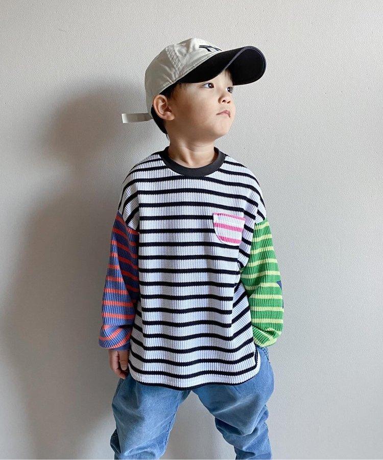 【連衣裙】星星圖案蜂窩紋長袖T恤