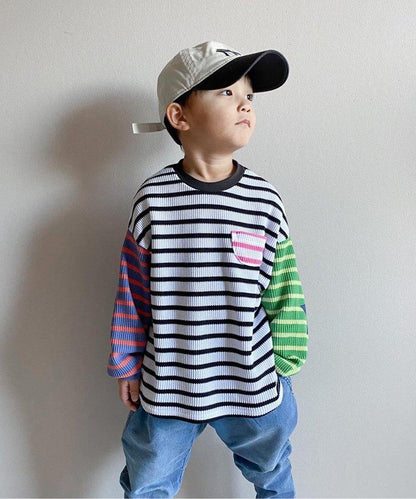 【連衣裙】星星圖案蜂窩紋長袖T恤