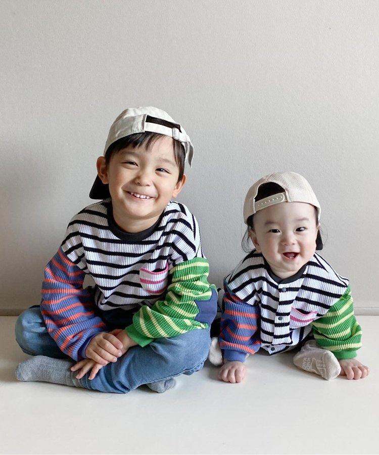 【連衣裙】星星圖案蜂窩紋長袖T恤