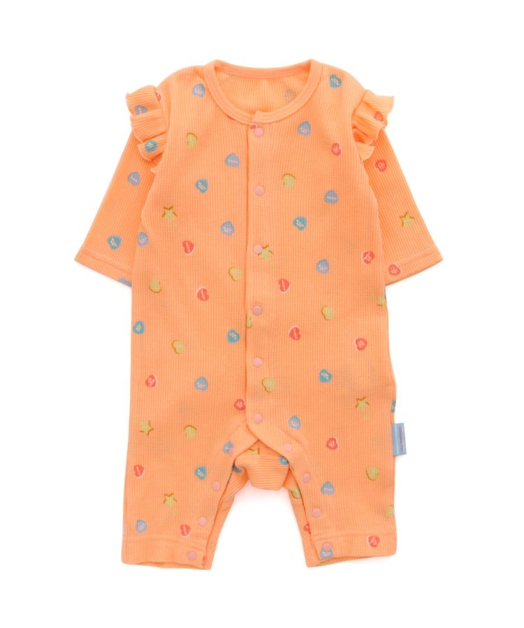 彩色檸檬汽水圖案連體工裝