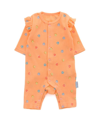 彩色檸檬汽水圖案連體工裝