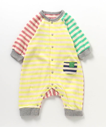 【連衣褲】瘋狂條紋工裝連體褲