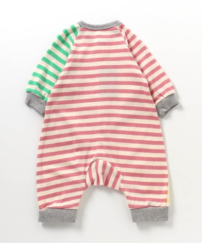 【連衣褲】瘋狂條紋工裝連體褲