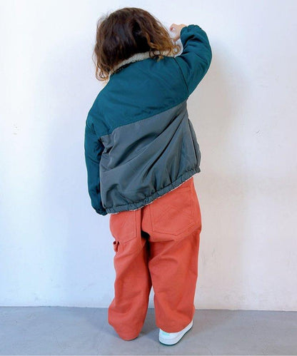 【連衣褲】 柚子蜜拼接連體褲