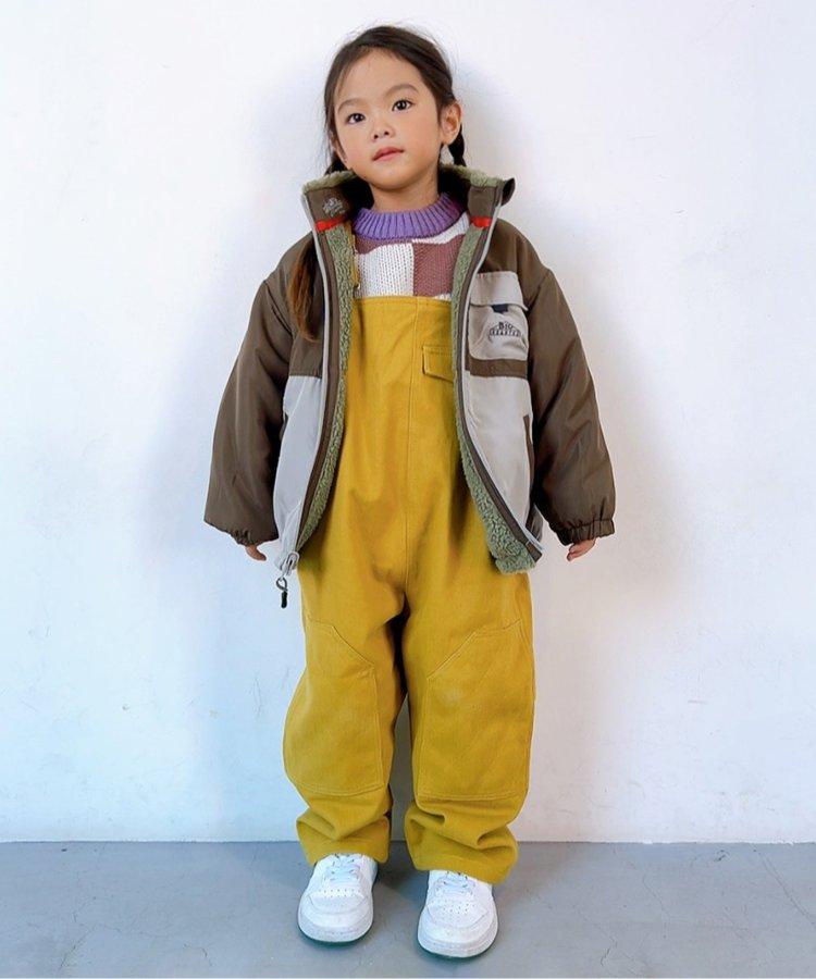 【連衣褲】 柚子蜜拼接連體褲